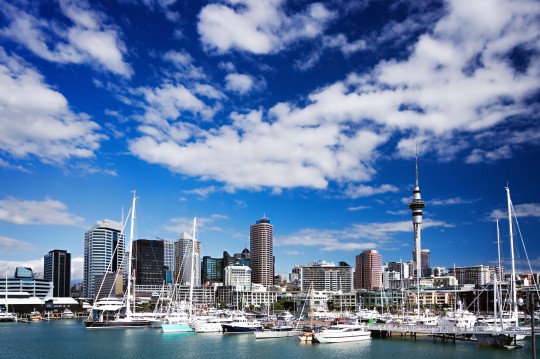 Auckland, North Island, New Zealand skyline