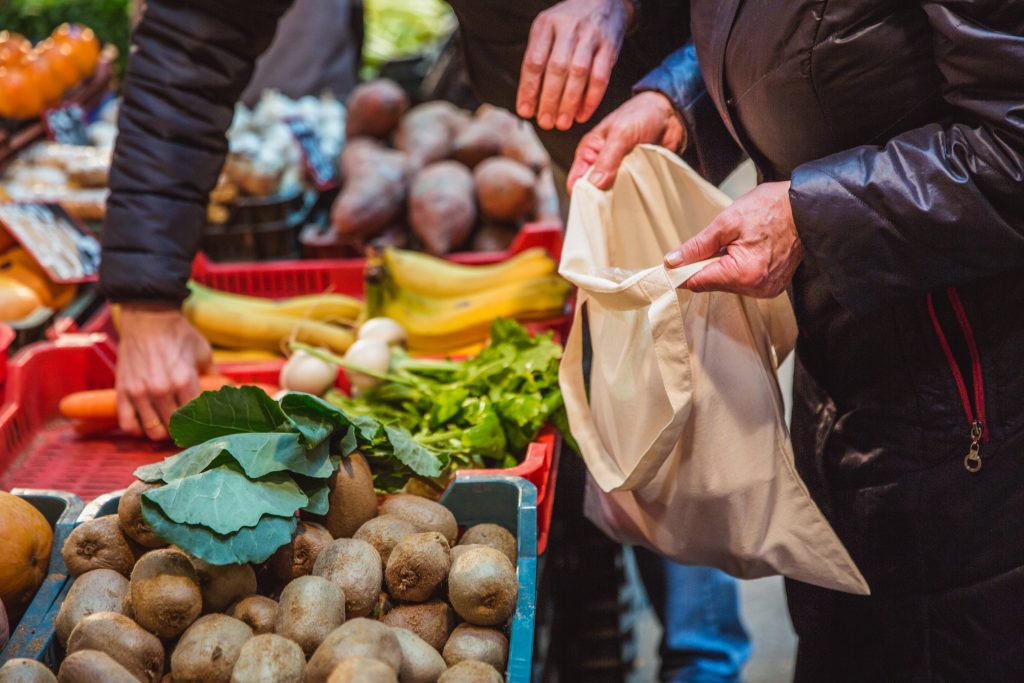 You’ve probably heard it before and you’ll hear it again, but one of the best ways to shop waste-free is to bring reusable bags.